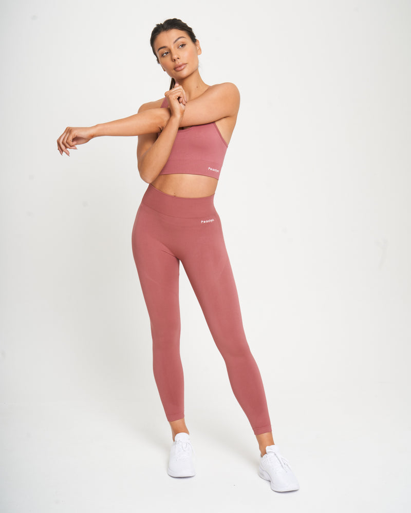 Plum Seamless Long Sleeve Crop Top